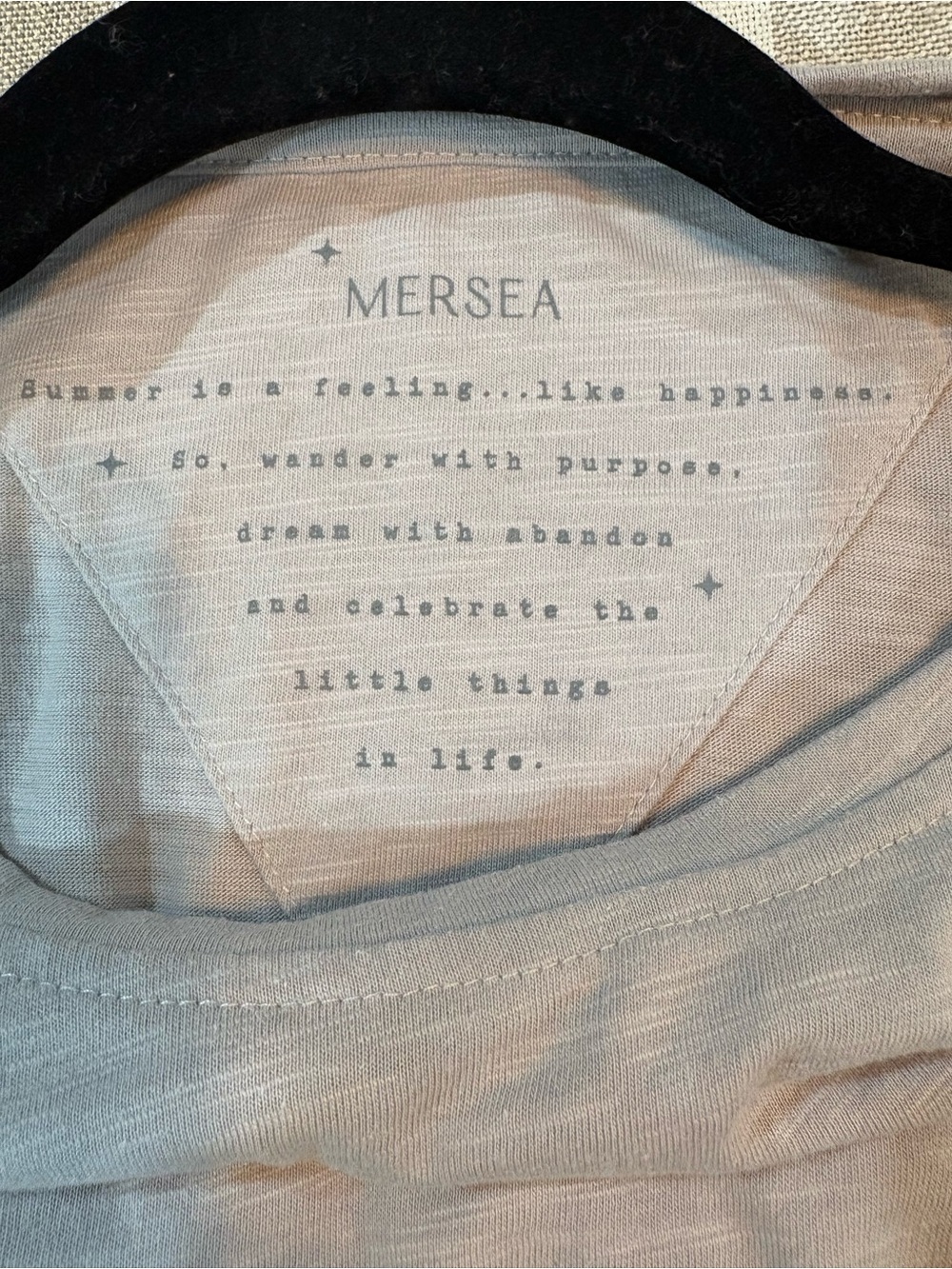 Mersea One Size Oversized Taupe Coastal Slub Knit Top Side Slits - Picture 12 of 13